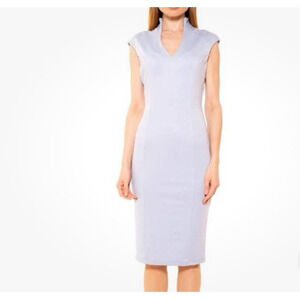 Alexia Admor Dress XL Midi Sheath Dress XL Cap Sleeve Blue